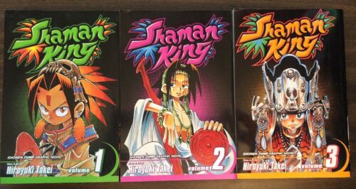 Shaman King Manga Comic Books Vol 1-3 Hiroyuki Takei