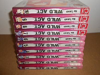 Wild Act vol. 1-10 by Rie Takada Manga Book complete Lot in English