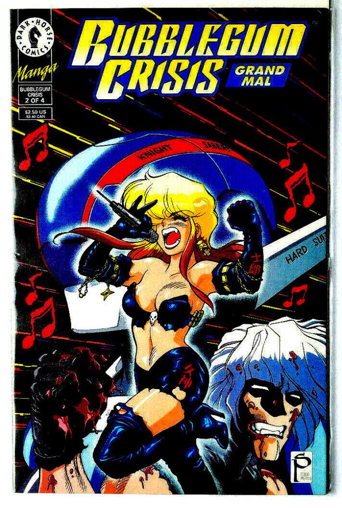 BUBBLEGUM CRISIS GRAND MAL #2: April 1994 Dark Horse Comics/Manga.. NM   Unread.