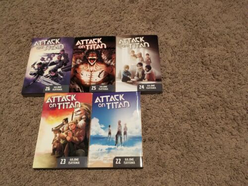Attack on Titan Manga set Vol 22-26 lot graphic novel English book