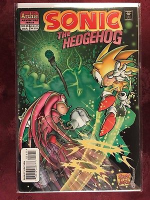 SONIC The HEDGEHOG Comic Book #56 March 1998 SUPER SONIC HYPER KNUCKLES Bag NM