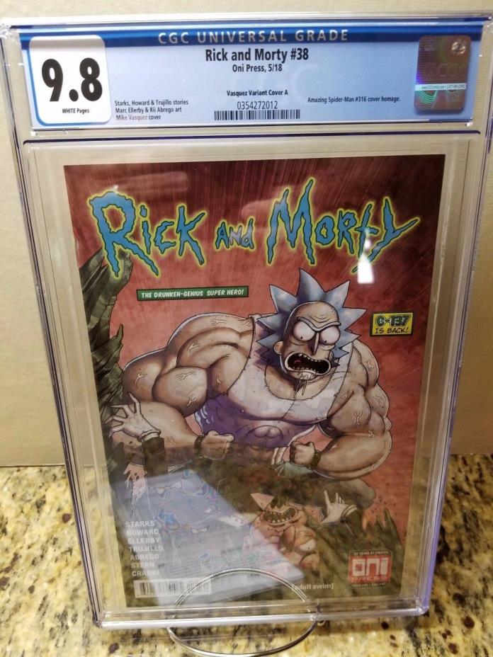 RICK AND MORTY #38 (AMAZING SPIDER-MAN #316 HOMAGE) VARIANT COVER CGC 9.8 NM/MT