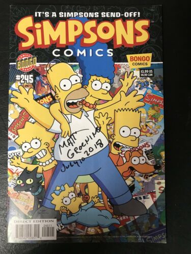 Matt Groening Signed Simpsons Comic #245