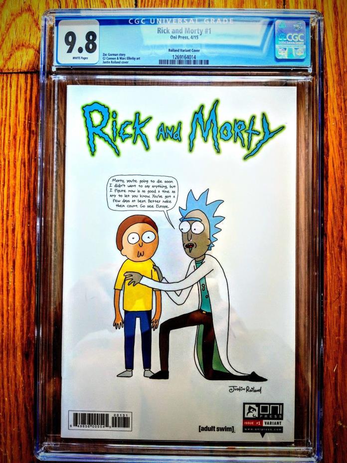 Rick and Morty #1 Justin Roiland Variant CGC 9.8 NM/Mint