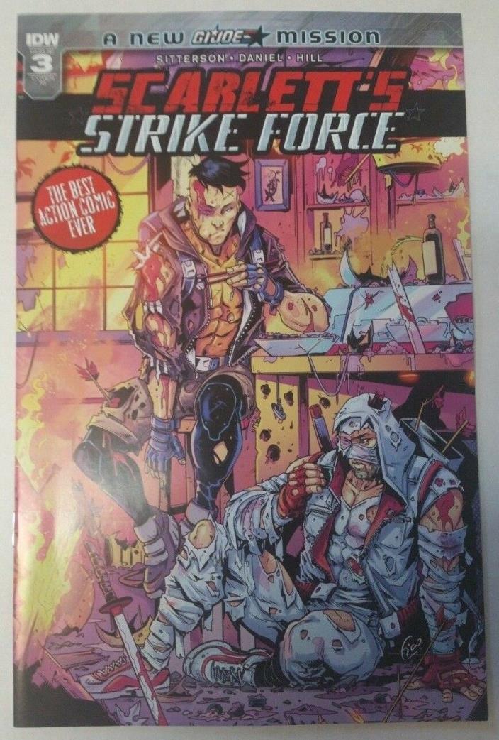 Scarlett's Strike Force #3 RI 1:10 Variant Cover IDW NM J&R