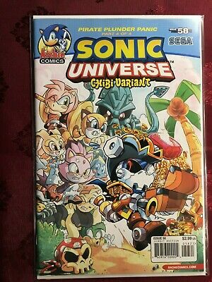 SONIC UNIVERSE Comic #58 Variant January 2014 PIRATE PLUNDER PANIC 4 of 4 MINT