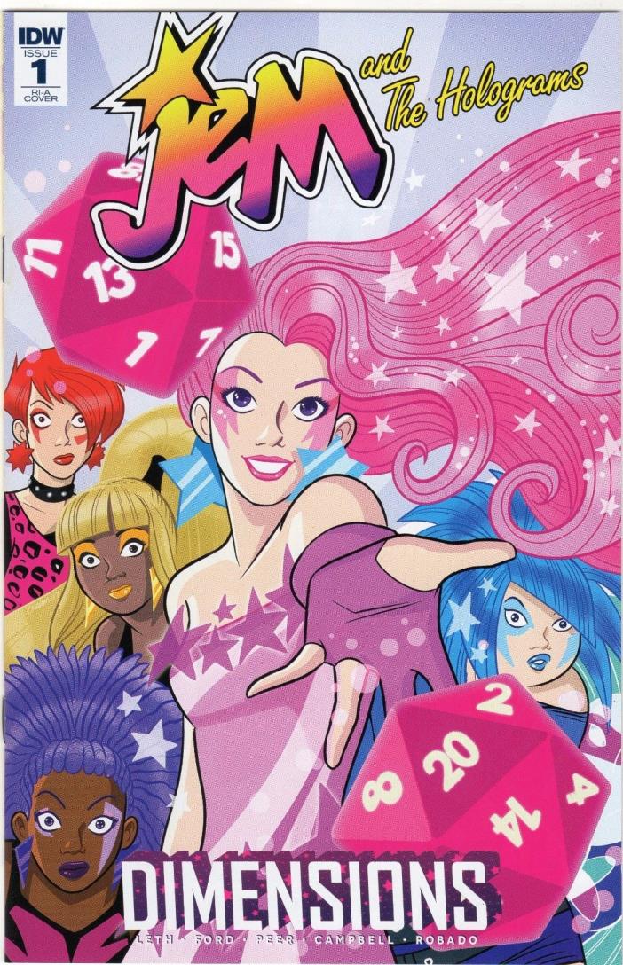 Jem and the Holograms Dimensions #1 1:10 RI A Variant Cover NM J&R