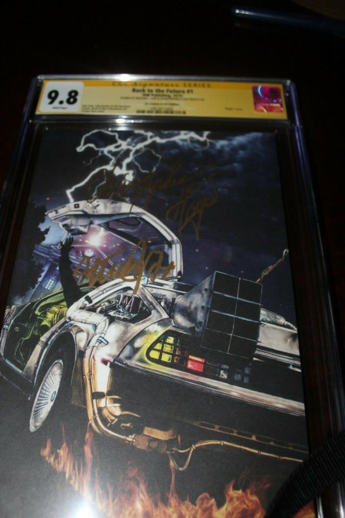 Signed Back To The Future 1 Virgin CGC 9.8 SS Michael J Fox Christopher Lloyd