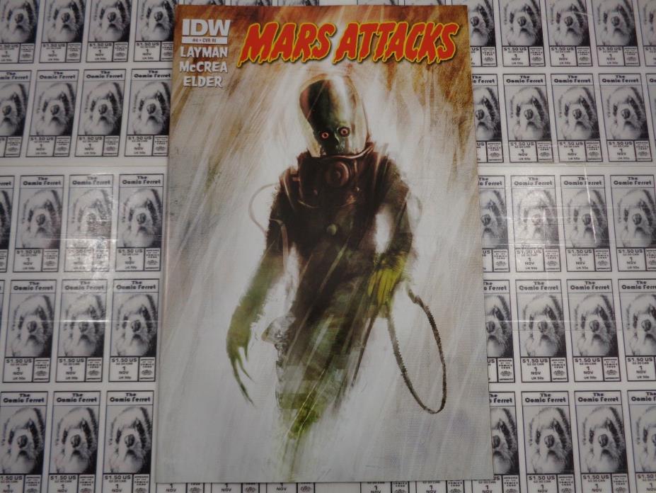 Mars Attacks (2012) IDW - #4, 1:10 Menton Variant CVr, Layman/McCrea, NM-