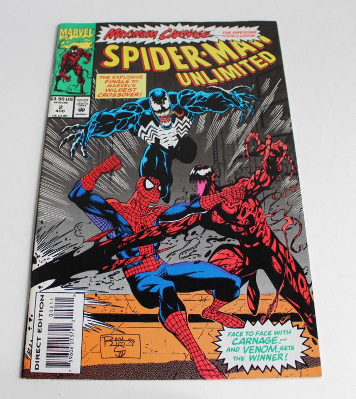 Spider-Man Unlimited #2 (Aug 1993, Marvel) Spiderman X Factor #1 May- Lethal Foe