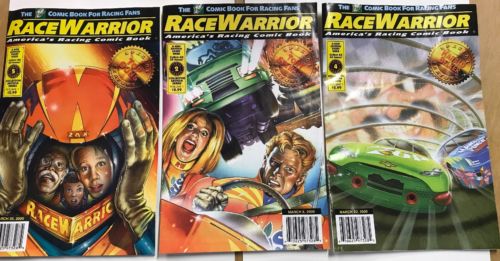 Set Of 3 Race warrior america’s racing comic book