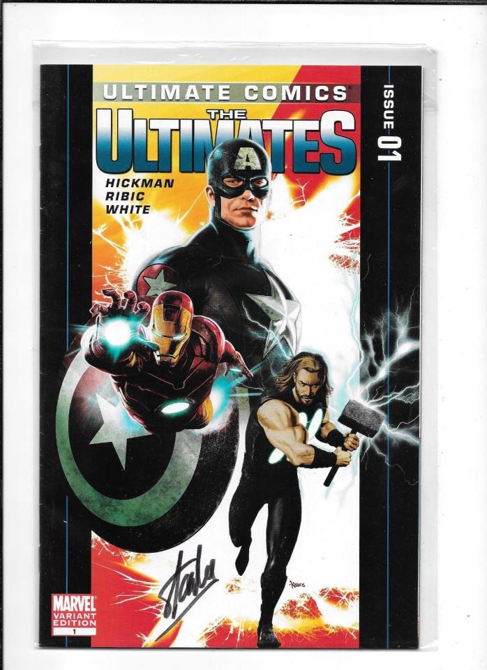 ULTIMATE COMICS THE ULTIMATES #1 NM- STAN LEE SIGNED SPECIAL EDITION MARVEL 2011