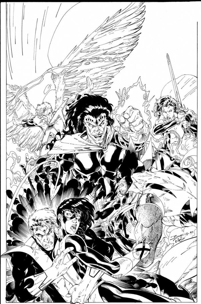 AWESOME UNCANNY X-MEN ANNUAL COVER by Brett Booth & Sal Regla