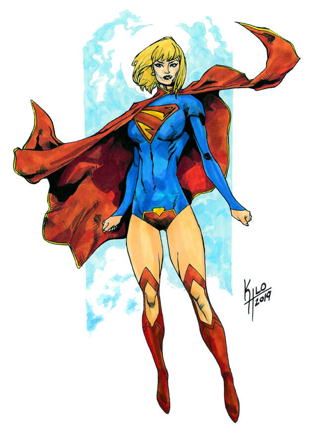 Supergirl Original Art | Kilo Harrison | DC Comics Justice League Teen Titans