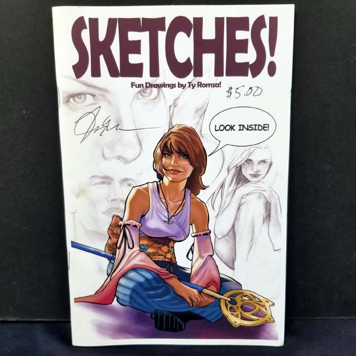 SKETCHES! by TY ROMSA mini book Signed w/Beautiful Artwork!