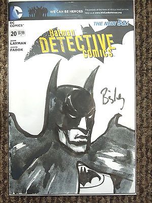 SIMON BISLEY HAND DRAWN SKETCH OF BATMAN DETECTIVE COMICS #20 DC COMICS