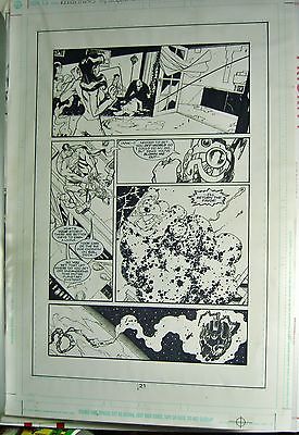 ADVENTURES OF SUPERMAN #620 PG #21 2003 ORIGINAL COMIC ART PAGE-DEREC AUCOIN