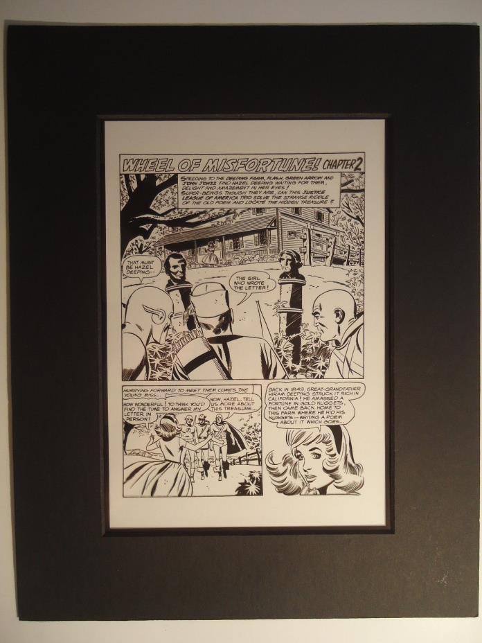 1961 JUSTICE LEAGUE OF AMERICA 6 MIKE SEKOWSKY WASHINGTON Pg 12 PRODUCTION ART