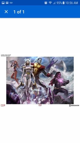 Sideshow Collectibles Exclusive  Xmen Gold Team Premium Art Print?NEW?