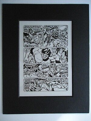 1972 MARVEL PREMIERE  WARLOCK # 1 Pg 5 GIL KANE & DAN ADKINS PRODUCTION ART HULK