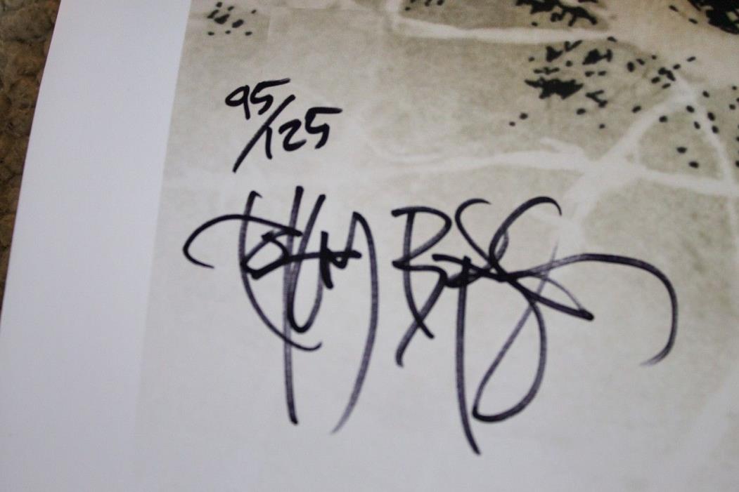 Signed Walking dead poster rare limited to only 125 in the world. heavy stock