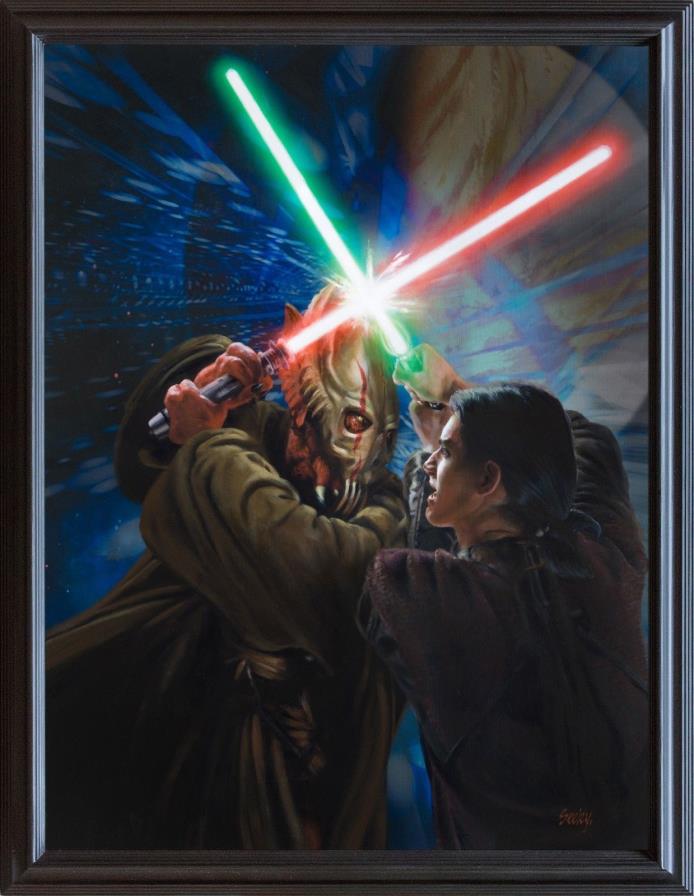 Star Wars Crosscurrent - Relin & Kaleesh - Dave Seeley Oil Painting 4 Lucasfilm