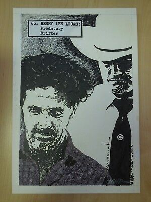 Original Art for Serial Killer Card Set    Henry Lee Lucas