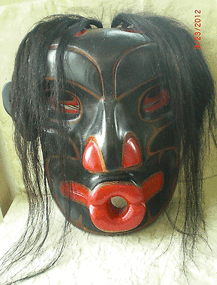 Northwest Coast First Nations Canada Native LARGE  WILD WOMAN Mask Aboriginal