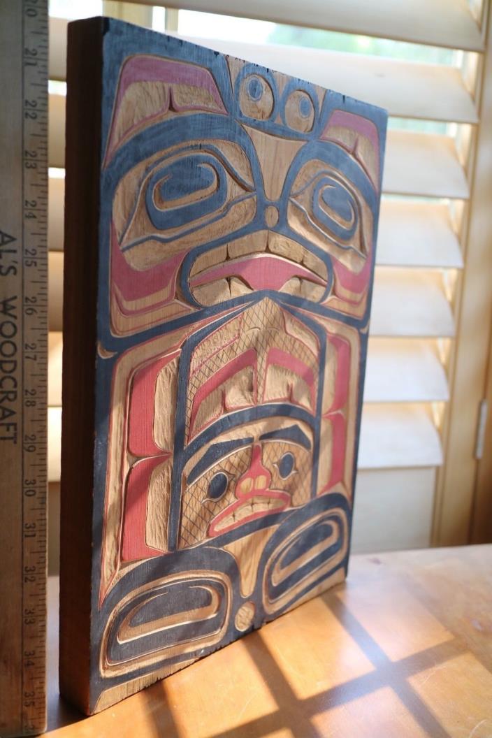 Haida Tlingit  Carved & Painted  Board
