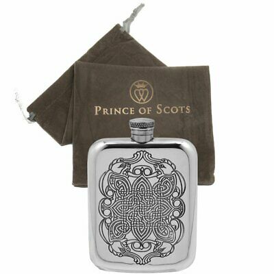 Celtic  Dragon Design Premium Flask