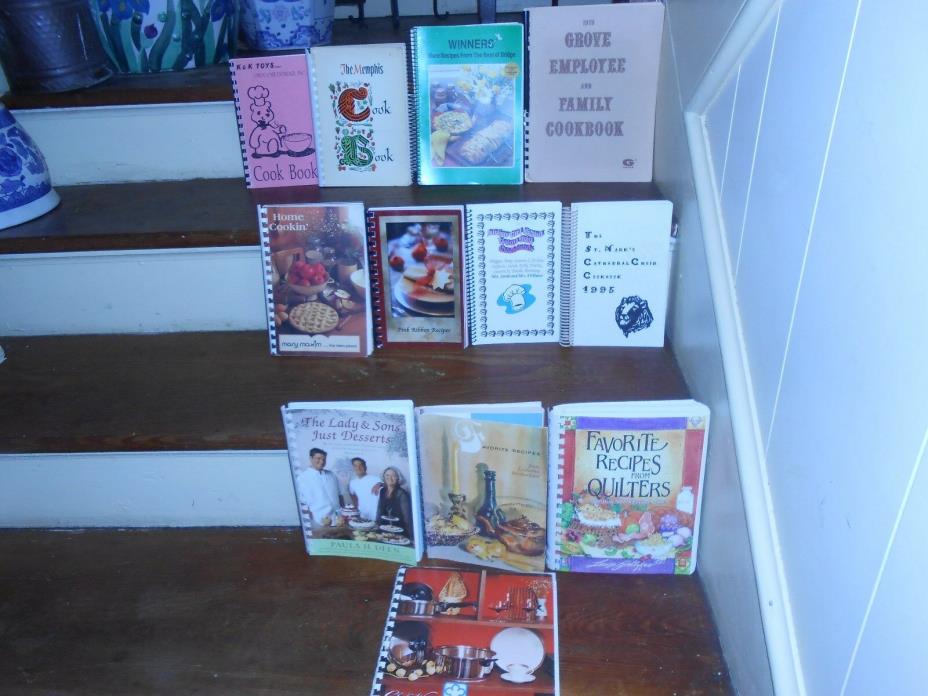 HUGE LOT OF 36 VINTAGE ETHNIC COMMUNITY COOK BOOKS CHURCHES SCHOOLS CLUBS RARE