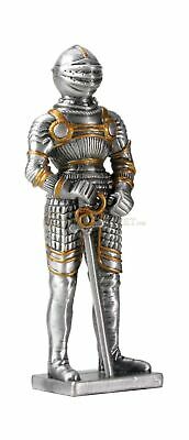 Pewter German Knight Statue Figurine Decoration