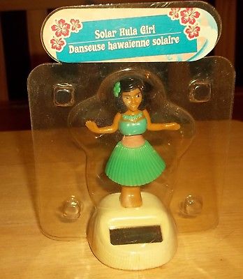 Solar Dancing Hula Girl, Solar Powered Dancing Hawaiian Hula Dancing Girl Green