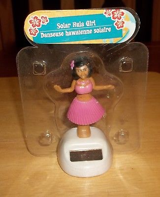 Solar Dancing Hula Girl, Solar Powered Dancing Hawaiian Hula Dancing Girl Pink