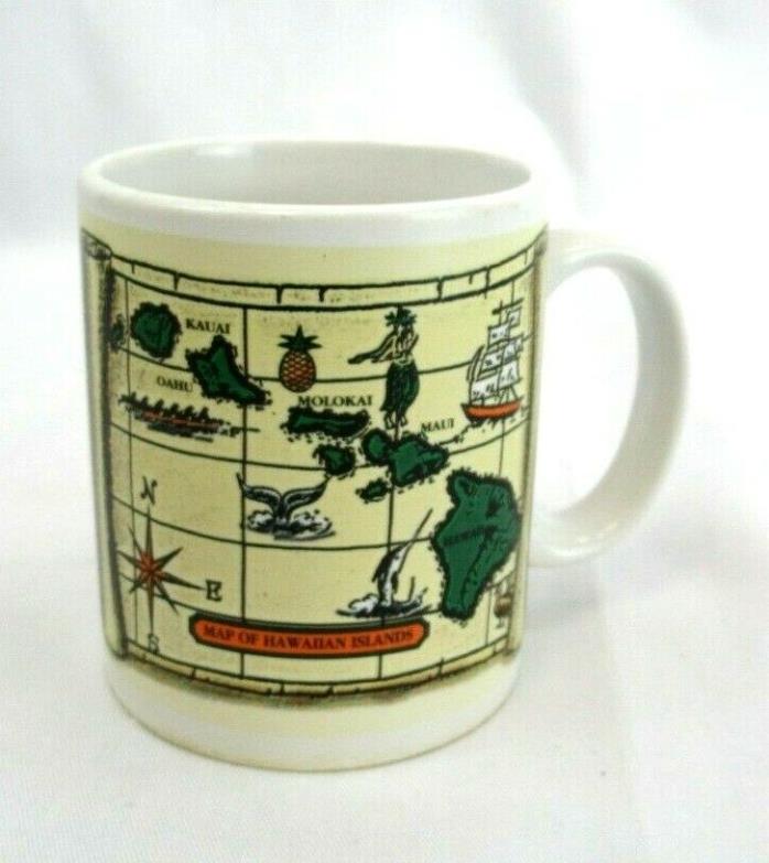 Map of Hawaiian Islands Mug by Island Treasures