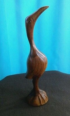 Hawaiian Milo Wood Bird Sculpture