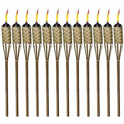 TIKI Brand 57-Inch Luau Bamboo Torches, Pack Of 12 Garden & Outdoor
