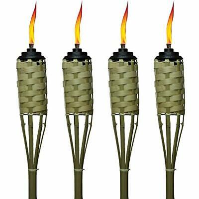 TIKI Brand 57-Inch Luau Bamboo Torches 4 Pack Garden & Outdoor