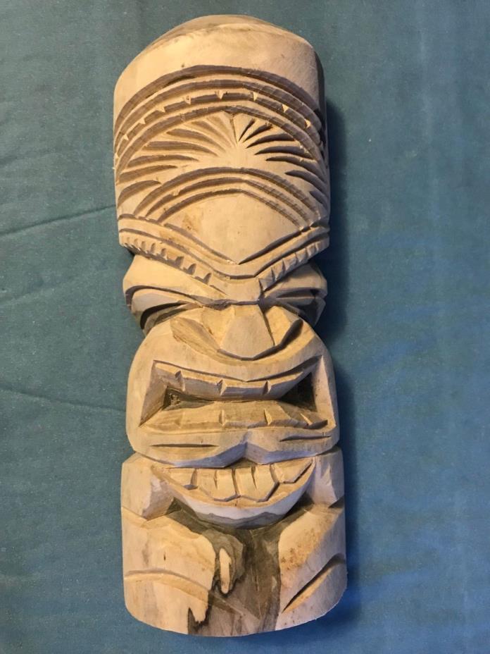Hawaiian Hand Carved Wooden Mask