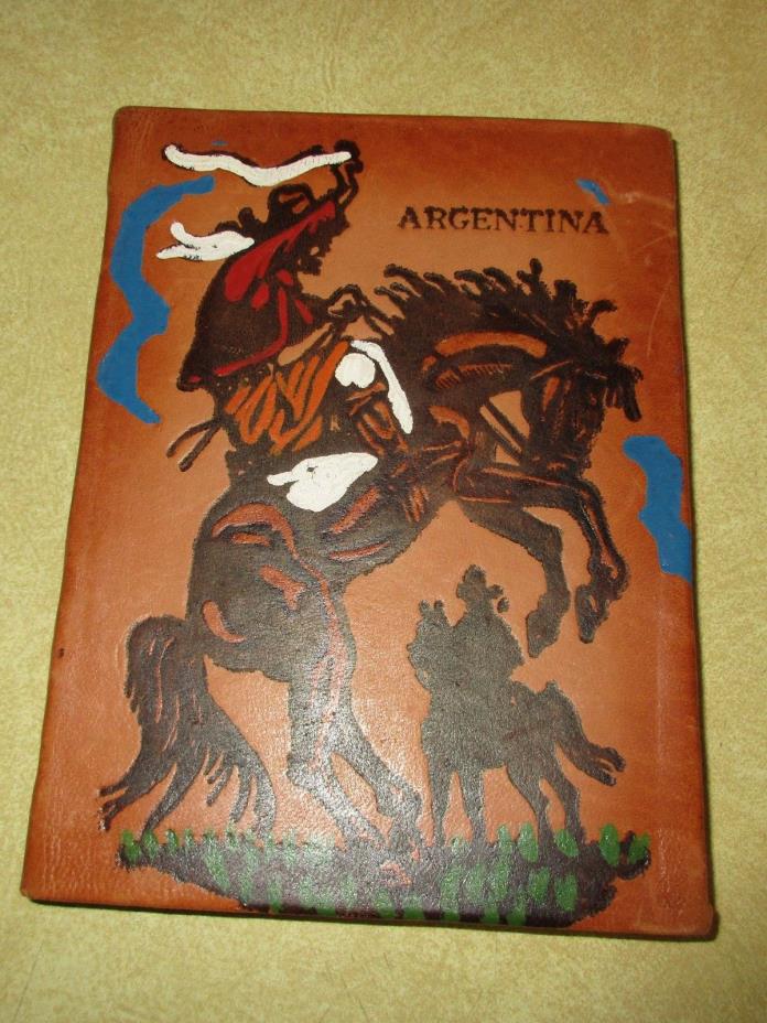 Argentina Martin Fierro Leather Bound Book by Jose Hernandez - Spanish - 1983