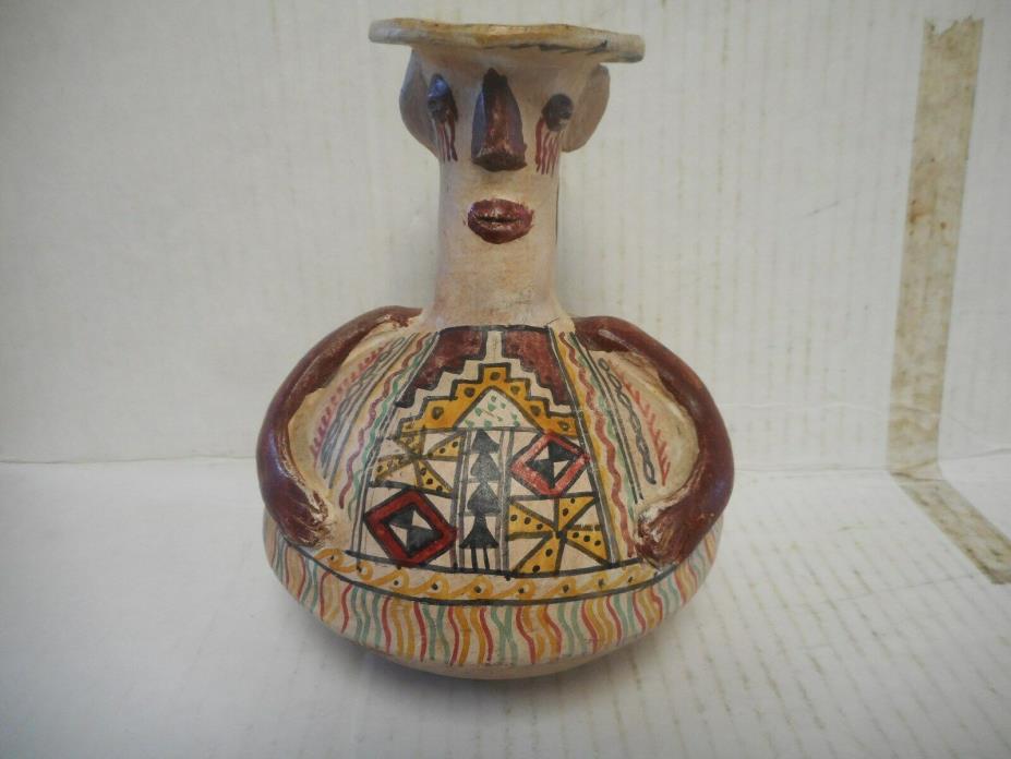 Vintage Male Figurine Vase Handmade in Peru Productos Andinos 6