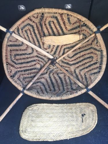 Kiaha Pima Indian BURDEN BASKET Native American Basketry (Arizona, 1800’s)