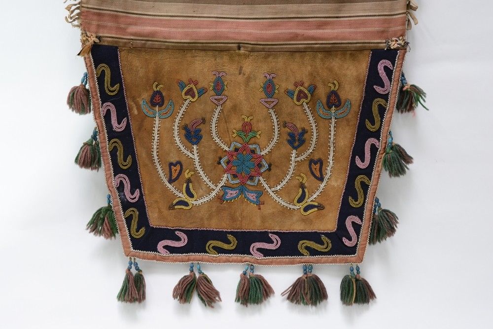 Antique Athabaskan Beaded Saddle Bag, c. 1880