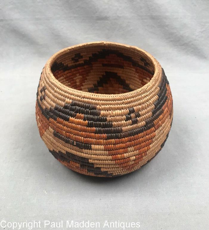 Antique California Mission Indian Basket - Cahuilla Band of Indians