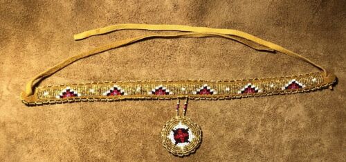 Totally Awesome Fancy New Native American Lakota Sioux Beaded Choker