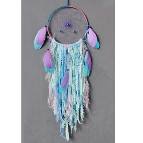 Dream Catcher Handmade Traditional White Feather Wind Chime Wall Hanging Home