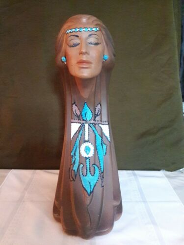 Ceramic Indian head bust