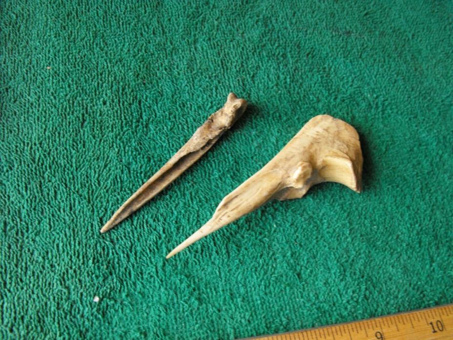 2 pc awls needles Alabama arrowhead collection,Indian artifact  # 69