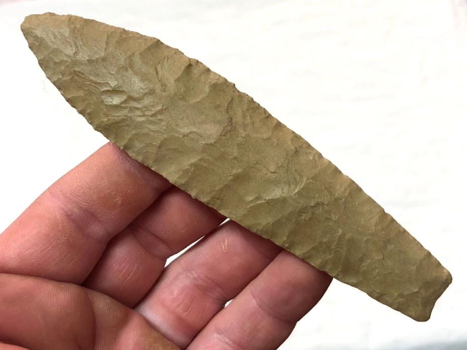 EXCEPTIONAL PALEO AGATE BASIN ANDREW CO., MO. AUTHENTIC ARROWHEAD ARTIFACT LM3