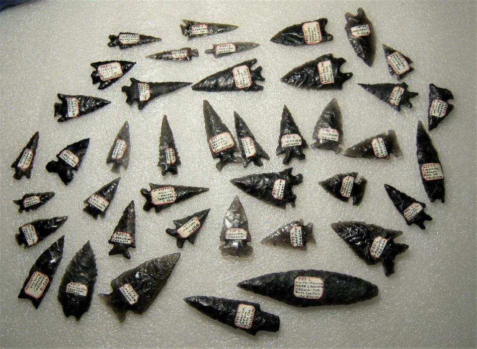 Chiloquin Region Great-Basin-Arrowheads Oregon Knife Lot - Lakeview OR Obsidian